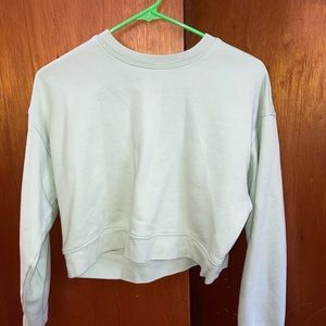 Pistachio 50/50 cropped sweatshirt